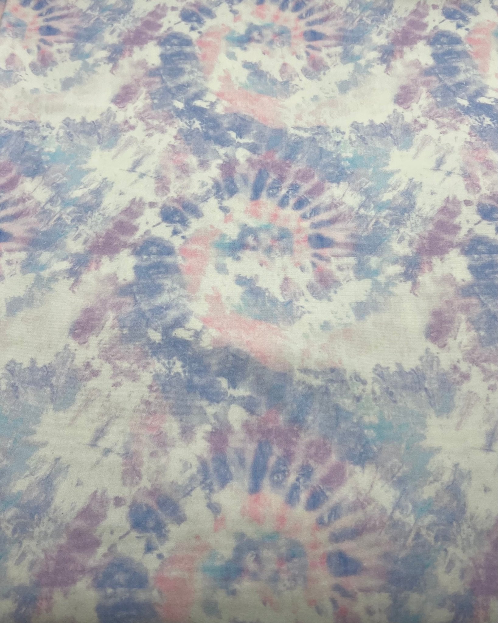 Pastel Mix Tie Dye French Terry Stretch Loopback Fabric - T9 Fabrics